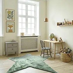 Children's Rug - Aranga Super Soft Star (green)