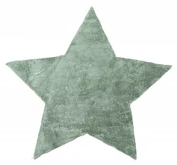 Children's Rug - Aranga Super Soft Star (green)