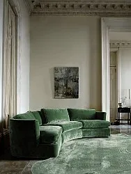 Wavy Shaggy Rug - Aranga Super Soft Fur (green)