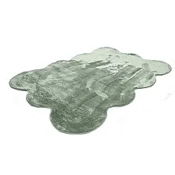 Wavy Shaggy Rug - Aranga Super Soft Fur (green)