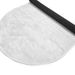 Oval Shaggy Rug - Aranga Super Soft Fur (white)