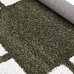 Shaggy rugs - Asilah (green/white)