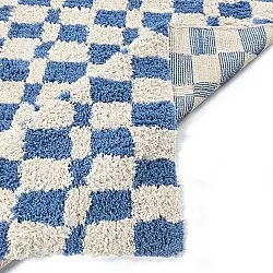 Shaggy rugs - Atrani Natural Cotton Shaggy (blue)