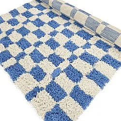 Shaggy rugs - Atrani Natural Cotton Shaggy (blue)