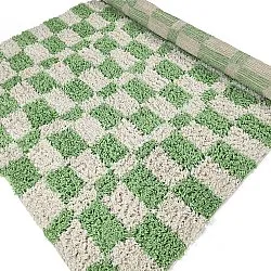 Shaggy rugs - Atrani Natural Cotton Shaggy (green)