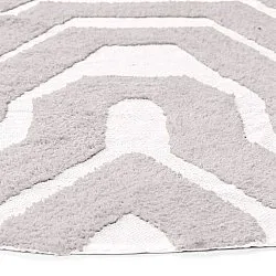 Round rug - Callista Natural Cotton Shaggy (taupe)