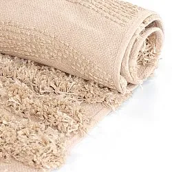 Shaggy rugs - Cazorla Natural Cotton Shaggy (beige)