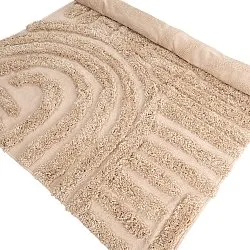 Shaggy rugs - Cazorla Natural Cotton Shaggy (beige)