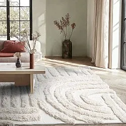 Shaggy rugs - Cazorla Natural Cotton Shaggy (off-white)