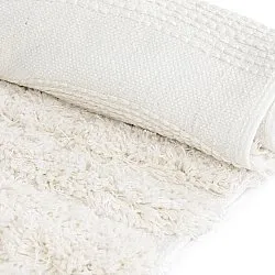 Shaggy rugs - Cazorla Natural Cotton Shaggy (off-white)