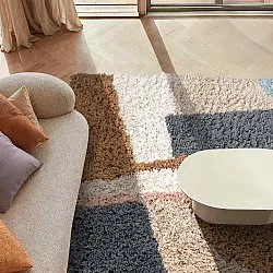 Shaggy rugs - Cefalu Natural Cotton Shaggy (multi)