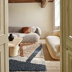 Shaggy rugs - Cefalu Natural Cotton Shaggy (multi)