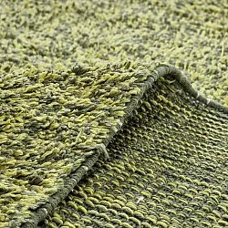 Shaggy rugs - Celina Natural Cotton Shaggy (green/yellow)