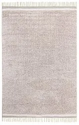Shaggy rugs - Celina Natural Cotton Shaggy (taupe/lavender)