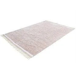 Shaggy rugs - Celina Natural Cotton Shaggy (taupe/lavender)