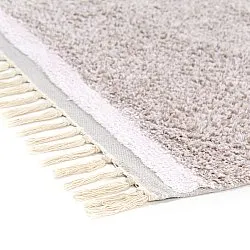 Shaggy rugs - Celina Natural Cotton Shaggy (taupe/lavender)