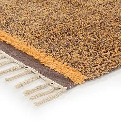 Shaggy rugs - Celina Natural Cotton Shaggy (brown/orange)