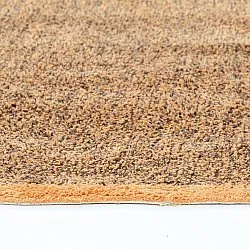 Round rug - Celina Natural Cotton Shaggy (brown/orange)