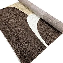 Shaggy rugs - Chiniot (brown/beige/white)
