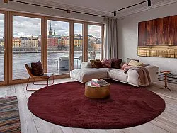 Round rugs - Cloud Super Soft (red)