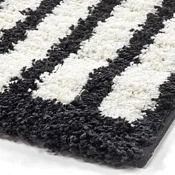 Shaggy rugs - Cluny (white/black)