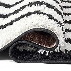 Shaggy rugs - Cluny (white/black)