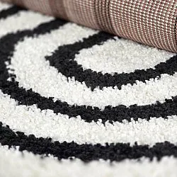 Shaggy rugs - Cluny (white/black)