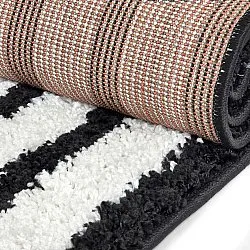 Shaggy rugs - Cluny (white/black)
