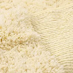 Shaggy rugs - Combarro Solid Cotton Shaggy (light yellow)