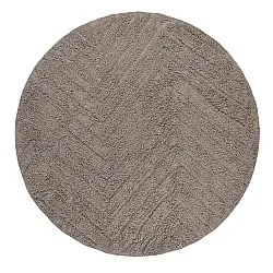 Round rug - Conara Natural Cotton Shaggy (taupe)