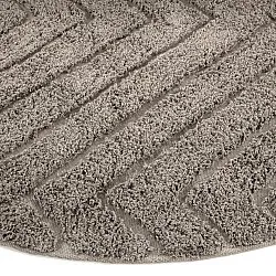 Round rug - Conara Natural Cotton Shaggy (taupe)