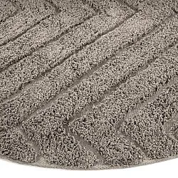 Round rug - Conara Natural Cotton Shaggy (taupe)