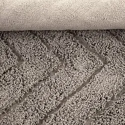 Round rug - Conara Natural Cotton Shaggy (taupe)