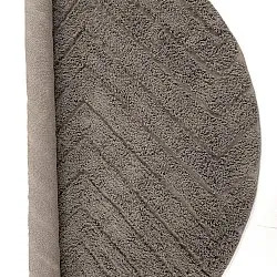 Round rug - Conara Natural Cotton Shaggy (taupe)