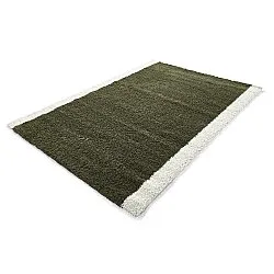Shaggy rugs - Conques (green/white)