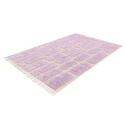Shaggy rugs - Cyrus Natural Cotton Shaggy (purple)