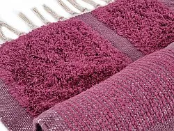 Shaggy rugs - Cyrus Natural Cotton Shaggy (red)