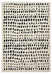 Shaggy rugs - Dotty (black/white)