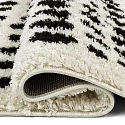 Shaggy rugs - Dotty (black/white)