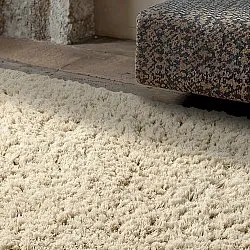 Shaggy rugs - Fassale Hand Woven Wool Shaggy (cream)
