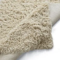 Shaggy rugs - Fassale Hand Woven Wool Shaggy (cream)