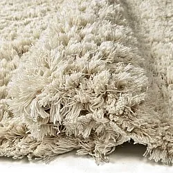 Shaggy rugs - Fassale Hand Woven Wool Shaggy (cream)