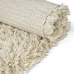 Shaggy rugs - Fassale Hand Woven Wool Shaggy (cream)