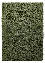 Shaggy rugs - Fassale Hand Woven Wool Shaggy (moss green)