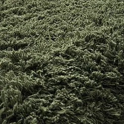 Shaggy rugs - Fassale Hand Woven Wool Shaggy (moss green)