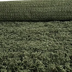 Shaggy rugs - Fassale Hand Woven Wool Shaggy (moss green)