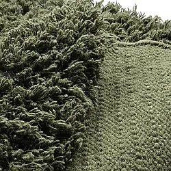 Round rug - Fassale Hand Woven Wool Shaggy (moss green)