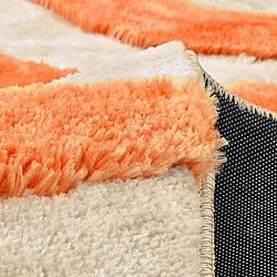 Shaggy rugs - Fergana (cream/orange)