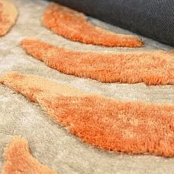 Shaggy rugs - Fergana (cream/orange)
