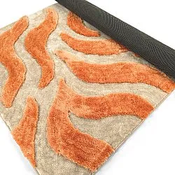 Shaggy rugs - Fergana (cream/orange)